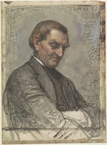 落ち込んだ表情の男性の肖像画 作： Jan Veth