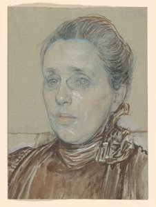 トゥテイン・ノルテニウス夫人の肖像 - トゥテイン・ノルテニウス 作： Jan Veth