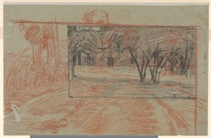 混同された 2 つの風景研究 作： Jan Veth