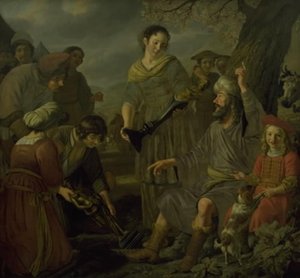 異教の偶像を葬るジェイコブ 作： Jan Victors