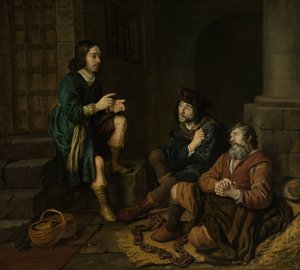 ジョセフ、パン屋と執事の夢を解釈する 作： Jan Victors