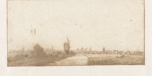 街並み（ライデン？） 作： Jan Vincentsz. van der Vinne (possibly)