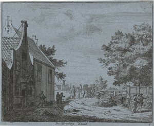 イン エマウスの眺め Harreberg Emaus (オブジェクトのタイトル) ハーレム地方の風景（連載タイトル） Haarlem の外の Gesigten, によって行われます. J.V.V. (オブジェクトのシリーズ タイトル)