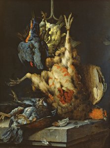 静物（キャンバスに油彩） 作： Jan Baptist Weenix