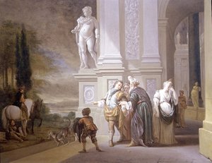 放蕩息子の旅立ち 作： Jan Baptist Weenix