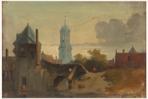 デルフトの眺め 作： Jan Weissenbruch