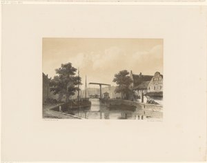 跳ね橋のある運河の眺め 作： Jan Weissenbruch