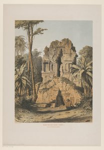 バンギルの寺院跡 バンギルのペッパー ガーデンにある Tjandi (寺院) の遺跡 (オブジェクトのタイトル) 作： Jan Weissenbruch