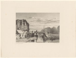 運河のある街並み 作： Jan Weissenbruch
