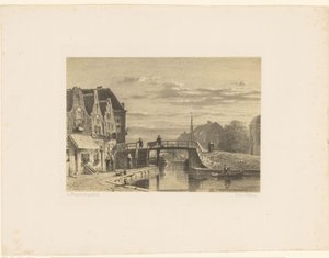 運河のある街並み 作： Jan Weissenbruch