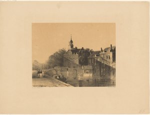 運河のある街並み 作： Jan Weissenbruch