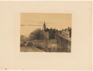 運河のある街並み 作： Jan Weissenbruch