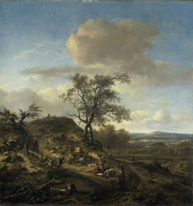 ハンターと他の人物のいる風景 作： Jan Wijnants