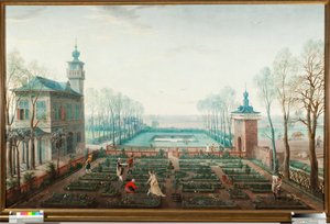 4月、庭での作業（4月、ガーデニング） ヤン・ウィルダンス（1586-1653）の絵画