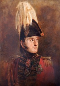 エドワード サマセット将軍の肖像、イギリス兵、1821 年 作： Jan Willem Pieneman