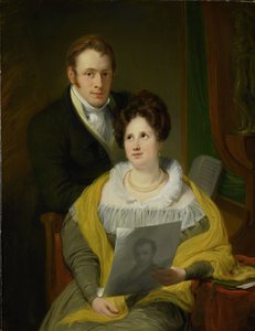 女と男の肖像 作： Jan Willem Pieneman