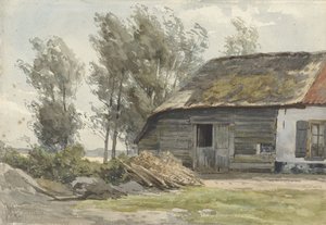 納屋のある農家 作： Jan Willem van Borselen