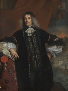 ヒエロニムス・ファン・ビバーニングク（1614-1690）。テイリンゲン卿。政府主任官、1670年 作： Jan de Baen
