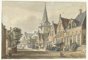 ハルメレン村の眺め 作： Jan de Beijer