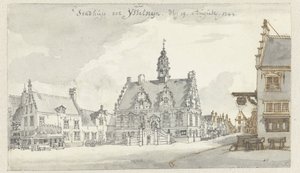 アイセルシュタイン市庁舎の眺め 作： Jan de Beijer