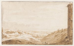 ブリュッセルのナメン門の丘陵風景 作： Jan de Bisschop