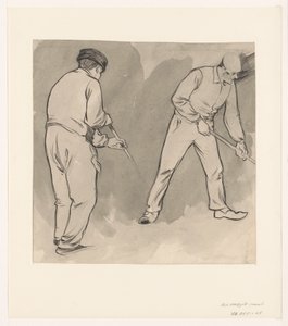 2人の労働者 作： Jan de Waardt