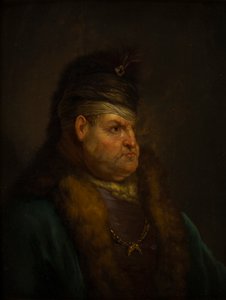 ターバンの男の肖像（パネルに油彩） 作： Jan the Elder (circle of) Lievens