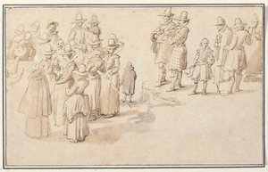 湧き水を飲む優雅な企業 作： Jan the Elder Brueghel