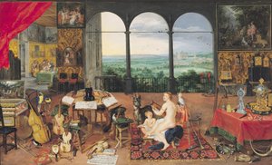 聴覚、1617年 作： Jan the Elder Brueghel