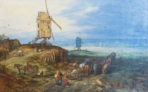 風車のある風景 作： Jan the Elder Brueghel