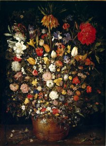 大きな花束の絵 Jan Breugel the Elder calls Bruegel of Velvet (Brueghel or Breughel) 作： Jan the Elder Brueghel