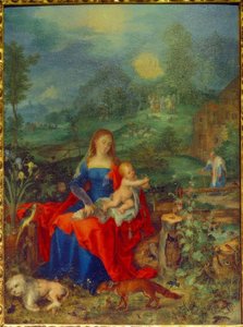 動物がたくさんいるマリア 作： Jan the Elder Brueghel