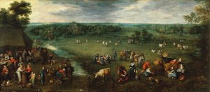 農民の生活 1621年頃 油彩・カンヴァス 作： Jan the Elder Brueghel