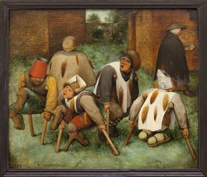 物乞い（パネルに油彩） 作： Jan the Elder Brueghel
