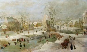 オランダの冬景色 作： Jan the Elder Brueghel