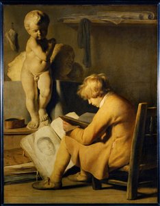 Jeune peintre - 若い画家... 作： ヤン・ザ・エルダー・リーベンス