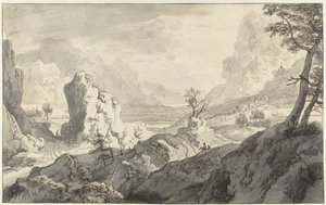 架空の山の風景 作： Jan van Aken