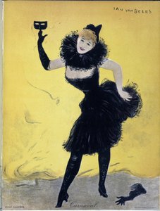 カーニバル、ヤン・ヴァンベアーズ作「イラストレーション誌」の表紙（19世紀後半19世紀 作： Jan van Beers