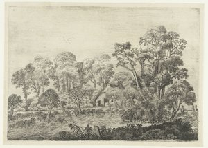 池の近くに農場のある風景 風景（シリーズタイトル） 作： Jan van Brosterhuyzen