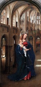 ドイツ語：Die Madonna in der Kirche 教会のマドンナ 作： ヤン・ファン・エイク