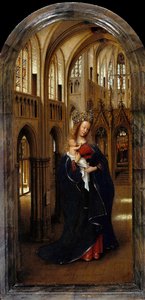 ドイツ語：Die Madonna in der Kirche 教会のマドンナ 作： ヤン・ファン・エイク