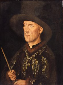 ボードウィンドランノワの肖像、1435年頃 作： Jan van Eyck