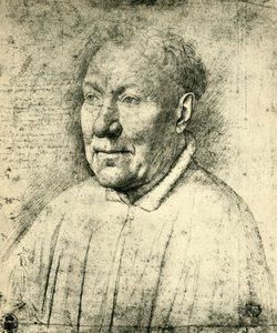 枢機卿ニッコロアルベルガティの肖像、c1430、1943年。 作： Jan van Eyck