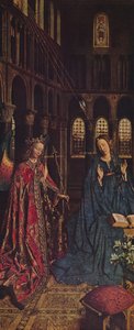 受胎告知、1434-1436 作： Jan van Eyck