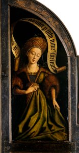 ゲントの祭壇画。 神秘的な子羊の崇拝：クマエのシビュラ、1432年。 作： Jan van Eyck