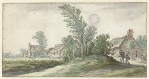 村の眺め 作： Jan van Goyen (possibly)