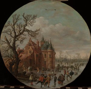 冬 作： Jan van Goyen (signed by artist)