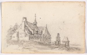 クレヴェスのハンセン病患者の家 作： Jan van Goyen