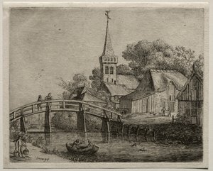 木の橋 作： Jan van Goyen