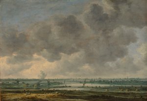 ハールレムとハールレンマー海峡の眺め、1646 年。 作： Jan van Goyen